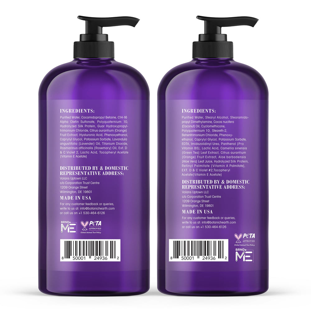 Botanic Hearth bottles side view highlighting 16 fl oz size and ease of use