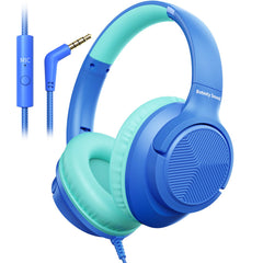 Botesty Sound front view of blue headphones showing design and portability