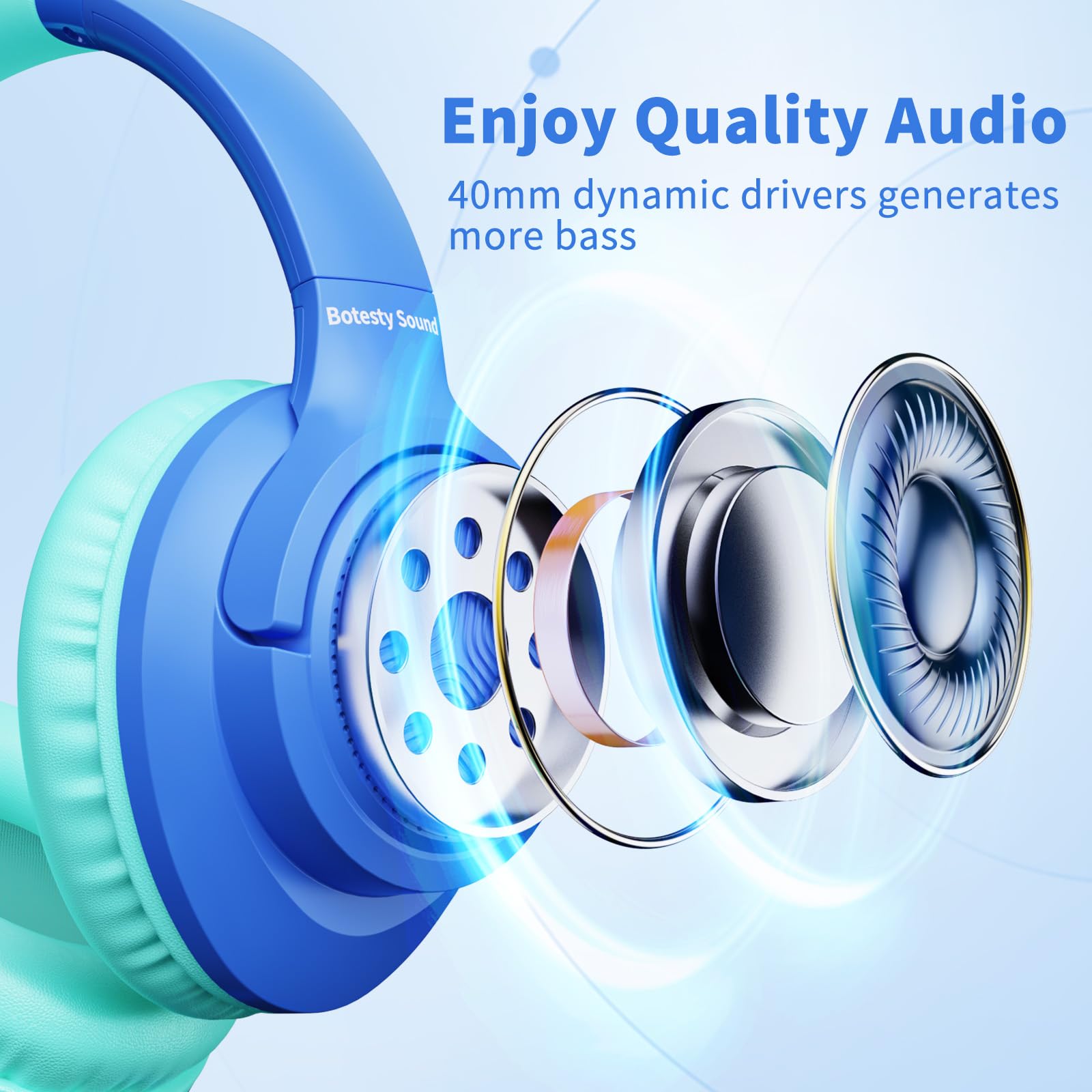 Botesty Sound person commuting with headphones showing comfortable everyday listening