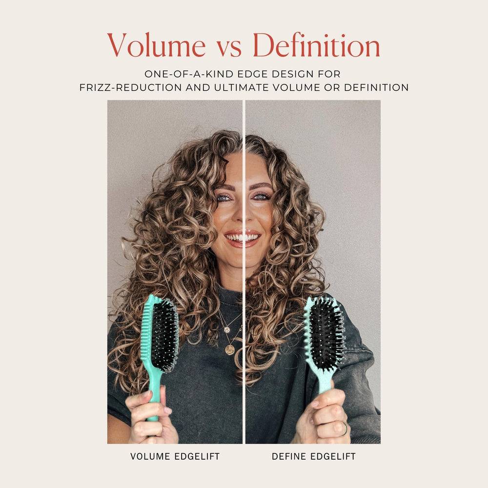 Bounce Curl handle parting demo showing precise sectioning and styling control