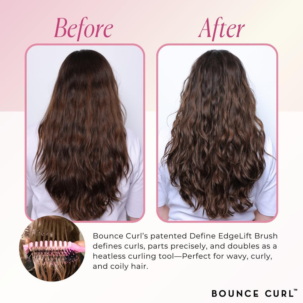 Bounce Curl next to a hand for scale showing compact size and easy grip benefit