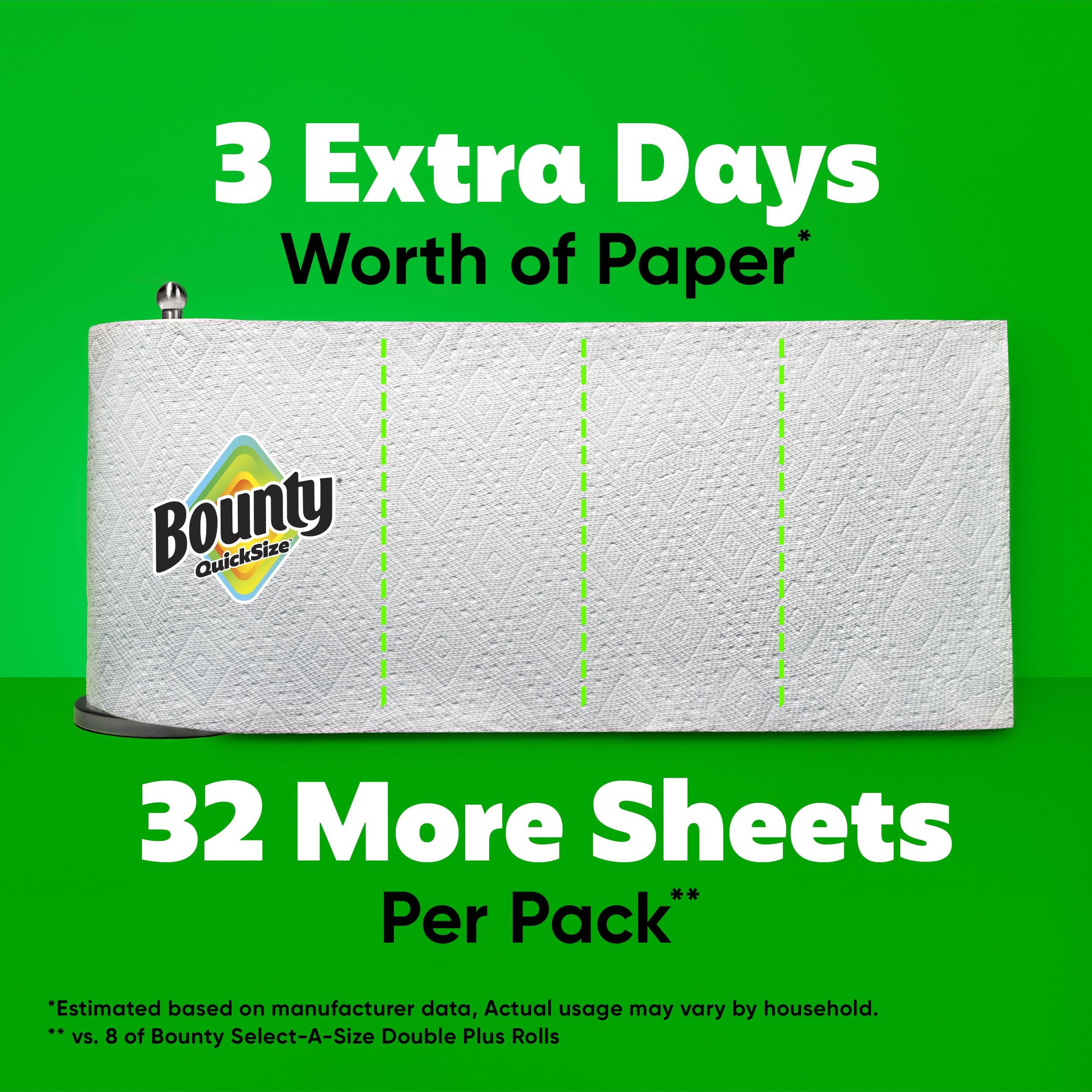 Bounty in use on kitchen counter fast cleanup benefit