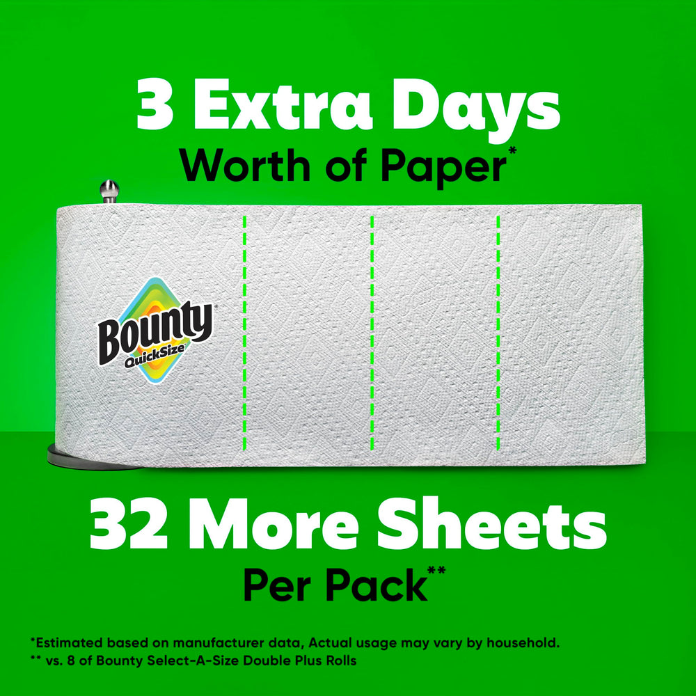 Bounty in use on kitchen counter fast cleanup benefit