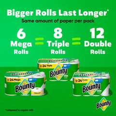 Bounty Select-A-Size perforation detail showing customizable sheet sizes