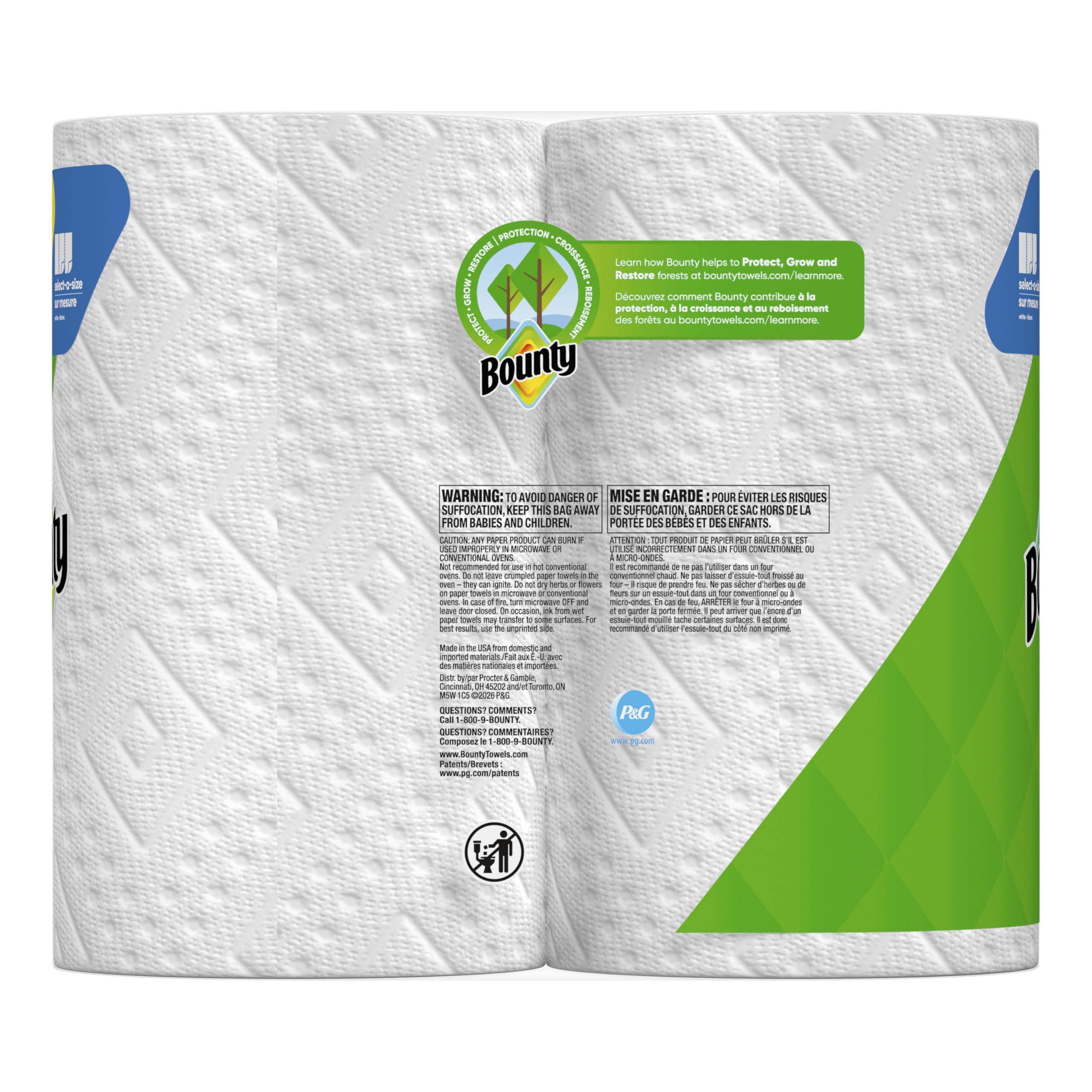 Bounty towel polishing a window for streak-free, absorbent cleaning