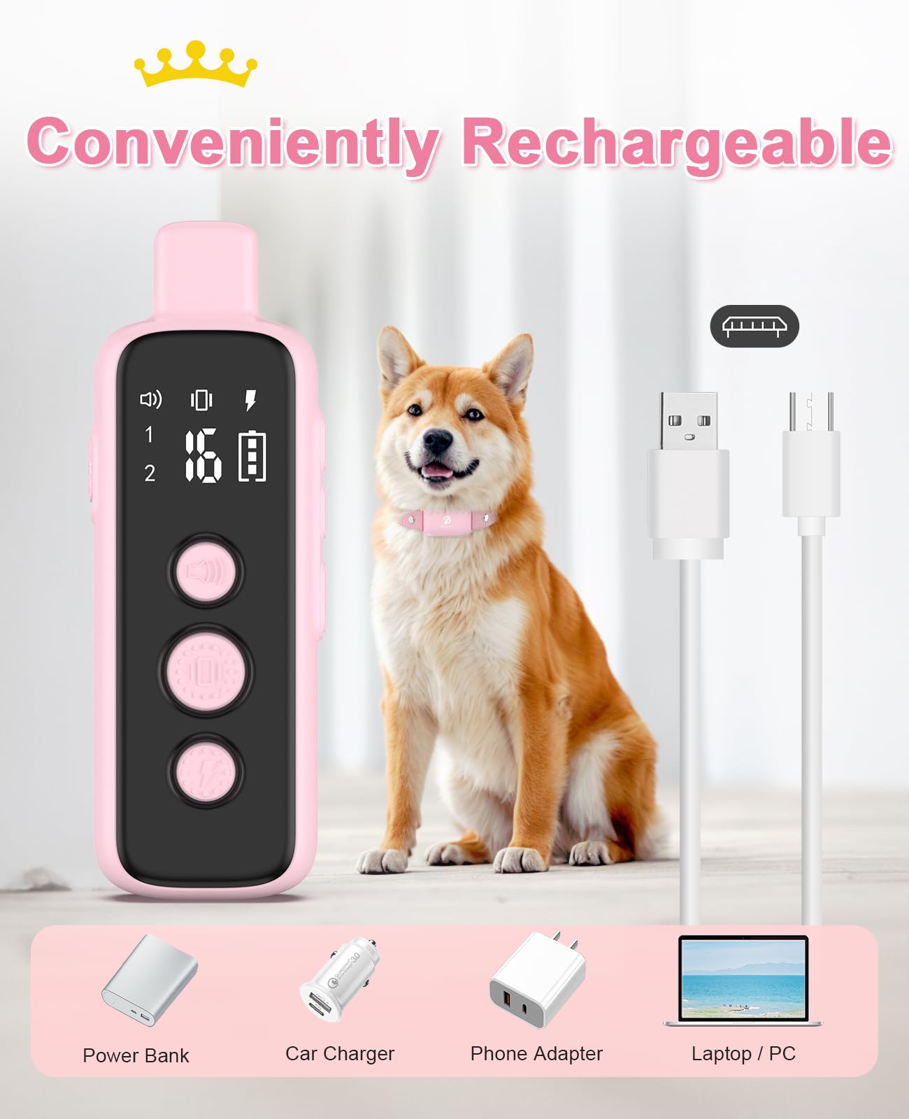 BOUSNIC accessories and charging cable showing quick rechargeable batteries
