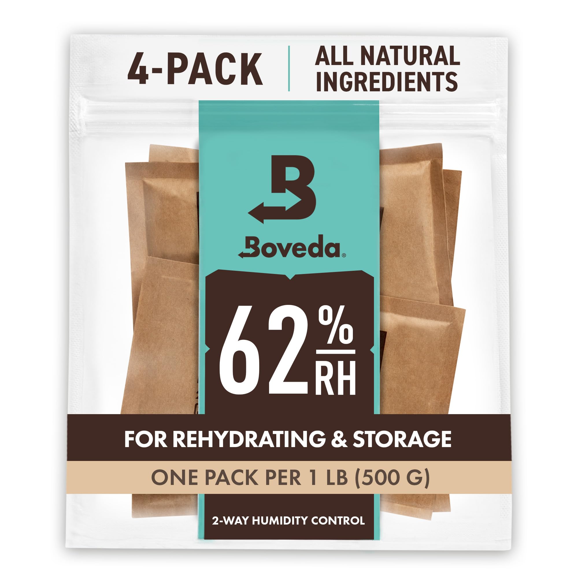 Boveda Size 67 front packaging showing product and count for clear identification and storage benefit