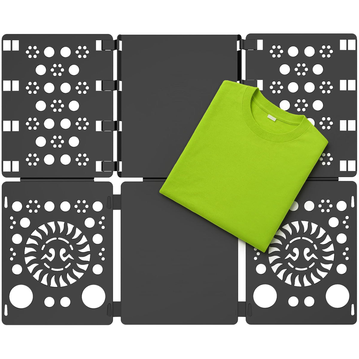 BoxLegend front view showing durable black folding board and neat appearance
