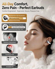 Boytond clip-on fit side view demonstrating secure over-ear comfort