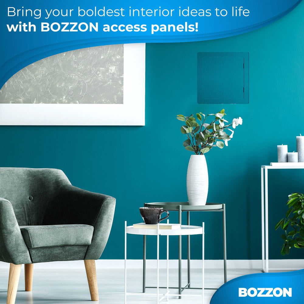 BOZZON painted panel blending with wall color for seamless decor match