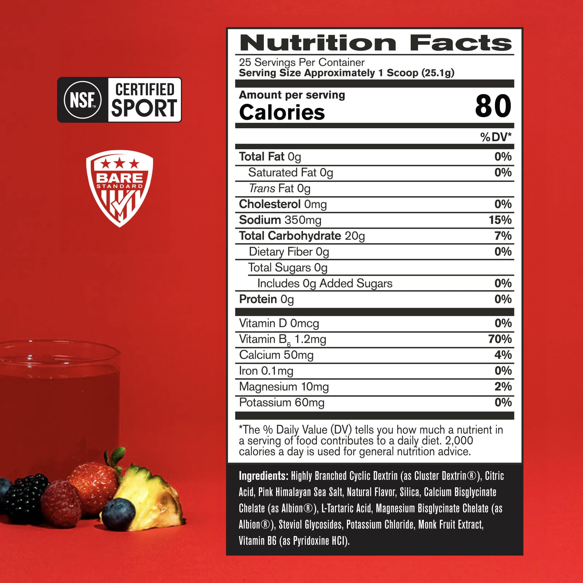 BARE PERFORMANCE NUTRITION powder close-up highlighting fine texture for fast digestion