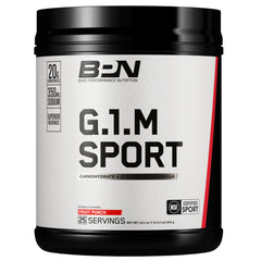 BARE PERFORMANCE NUTRITION tub front view showing product branding and servings benefit