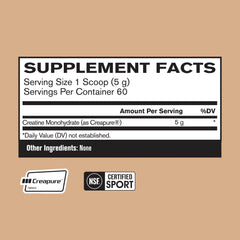 BARE PERFORMANCE NUTRITION powder texture close‑up highlighting pure Creapure quality