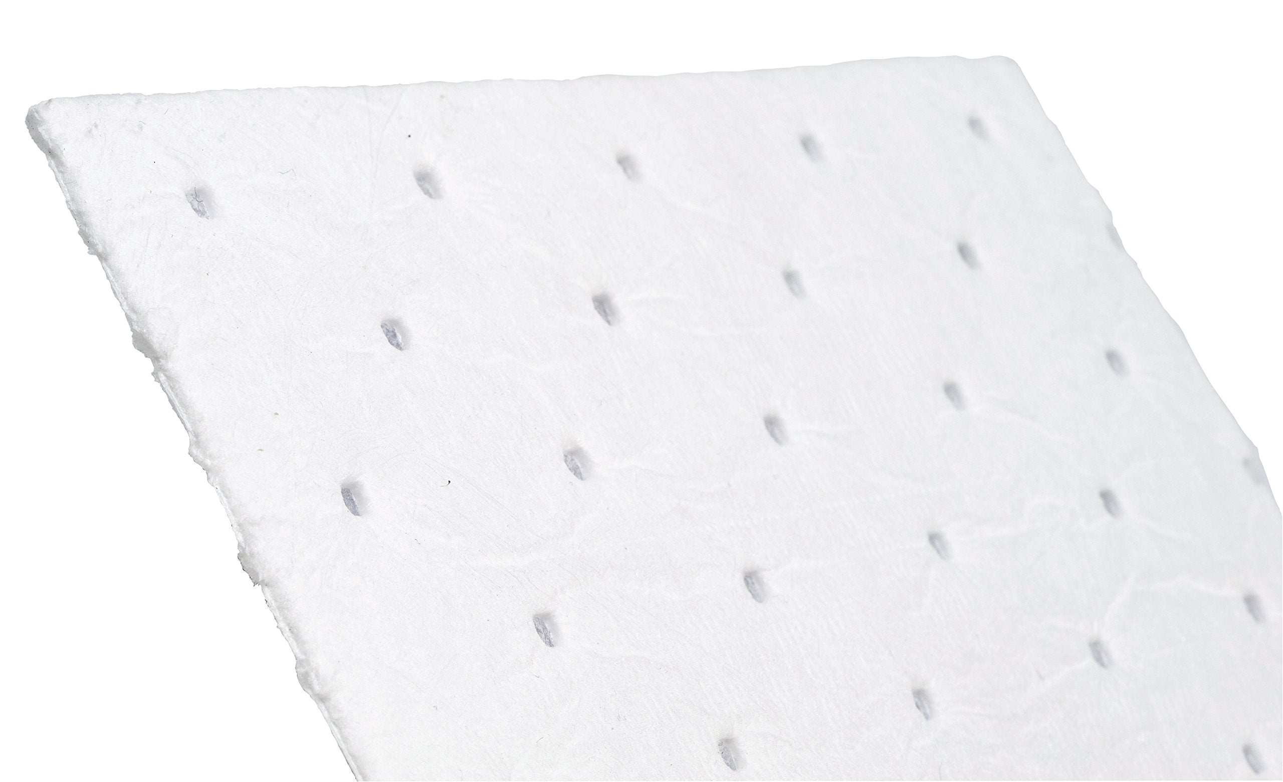 Brady perforation and dimples detail highlighting tear resistance and easy size customization