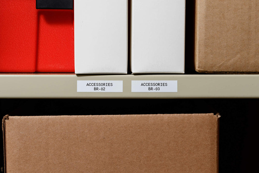 Brady label applied to pipe demonstrating adhesion and weather resistance