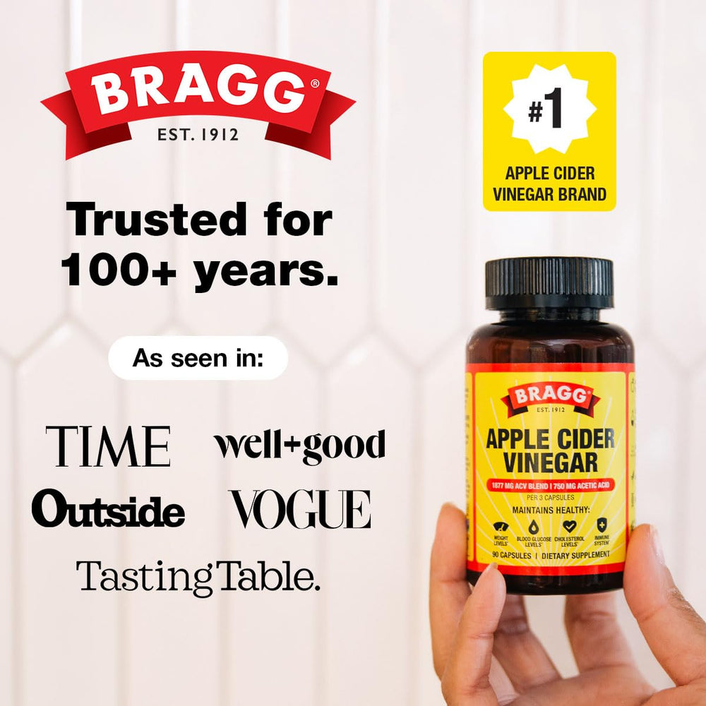 Bragg two-pack display illustrating value pack and extra supply