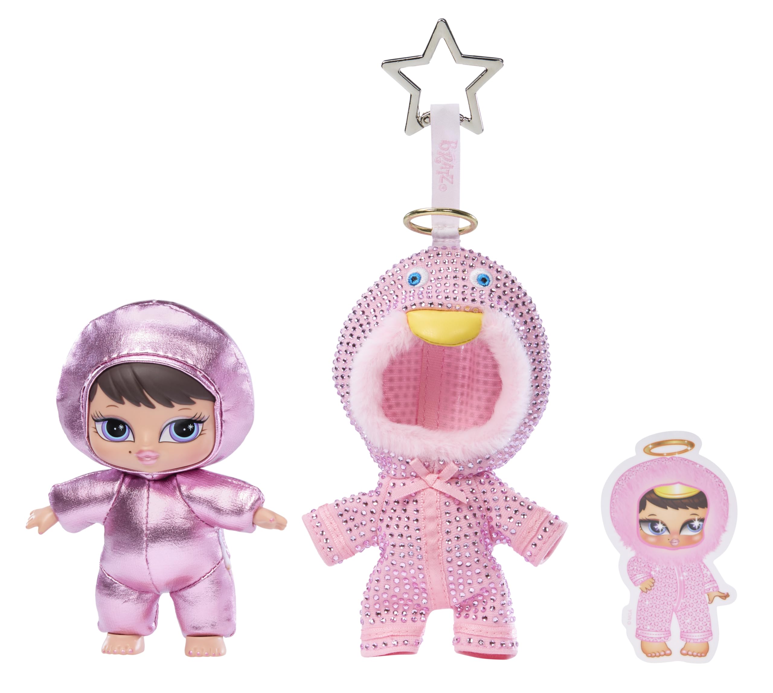 Bratz Bunny Boo rabbit plush displayed to highlight blinged-out design