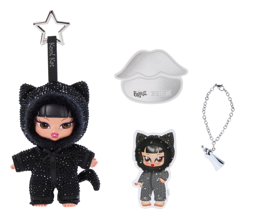 Bratz plush body rhinestone texture close-up adding eye-catching sparkle
