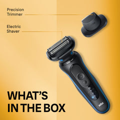Braun Series 5 side profile highlighting slim design for comfortable grip