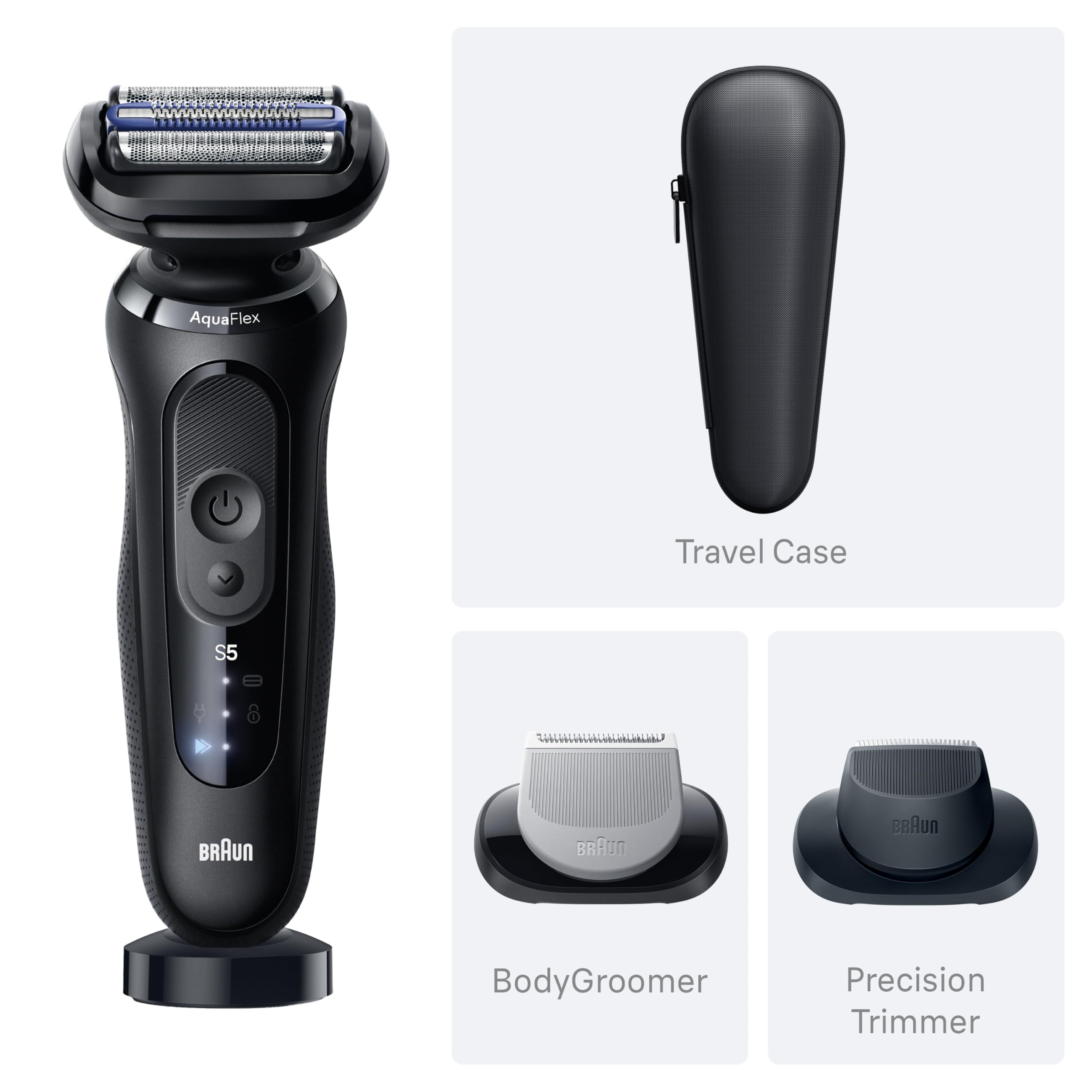 Braun Series 5 rinsing under tap using EasyClean for quick maintenance