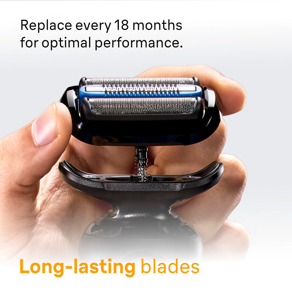 Braun Series 5 being used in shower showing wet shaving convenience