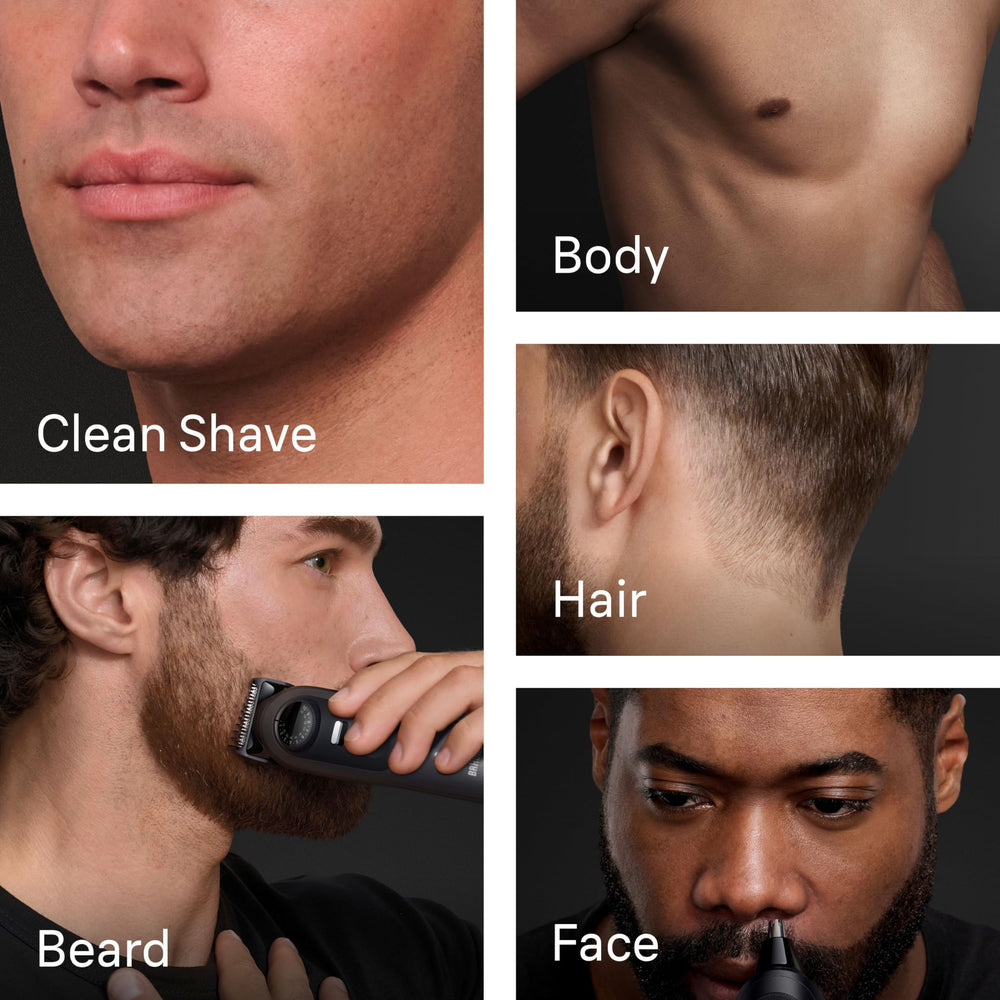Braun detachable head detail highlighting blade system for precise, effortless cuts