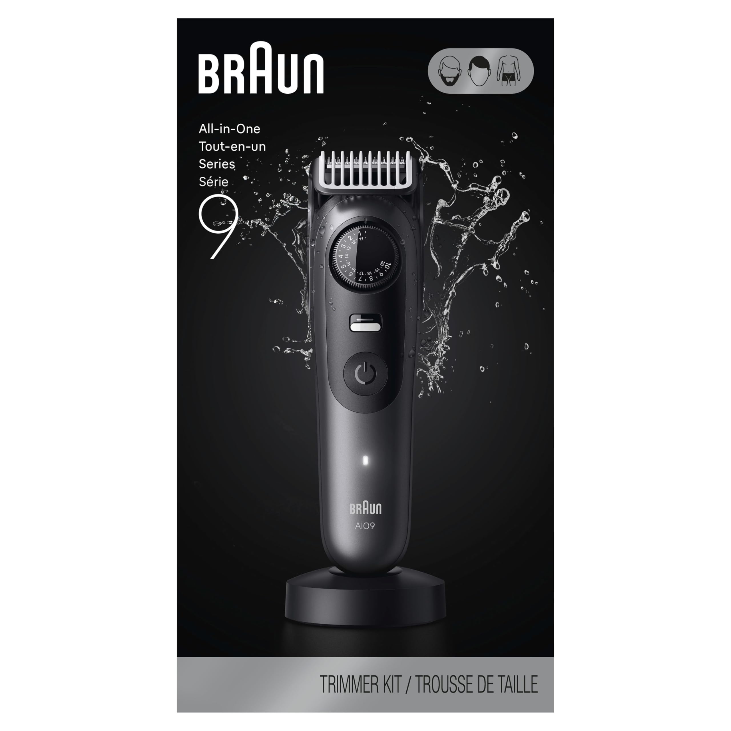 Braun titanium‑coated body closeup indicating durable, corrosion‑resistant construction