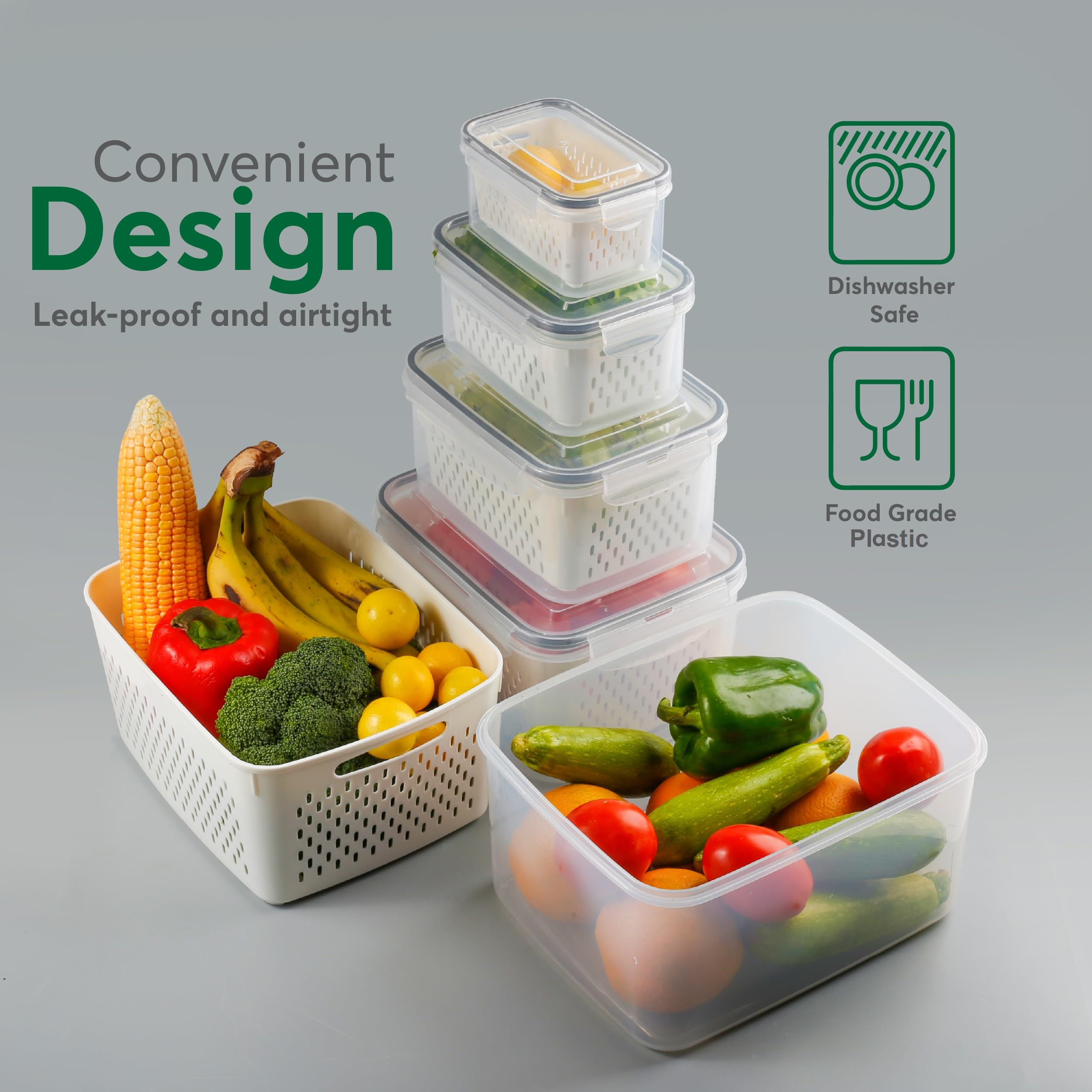 BreezyHome laid-out sizes for comparison helping choose right container capacity