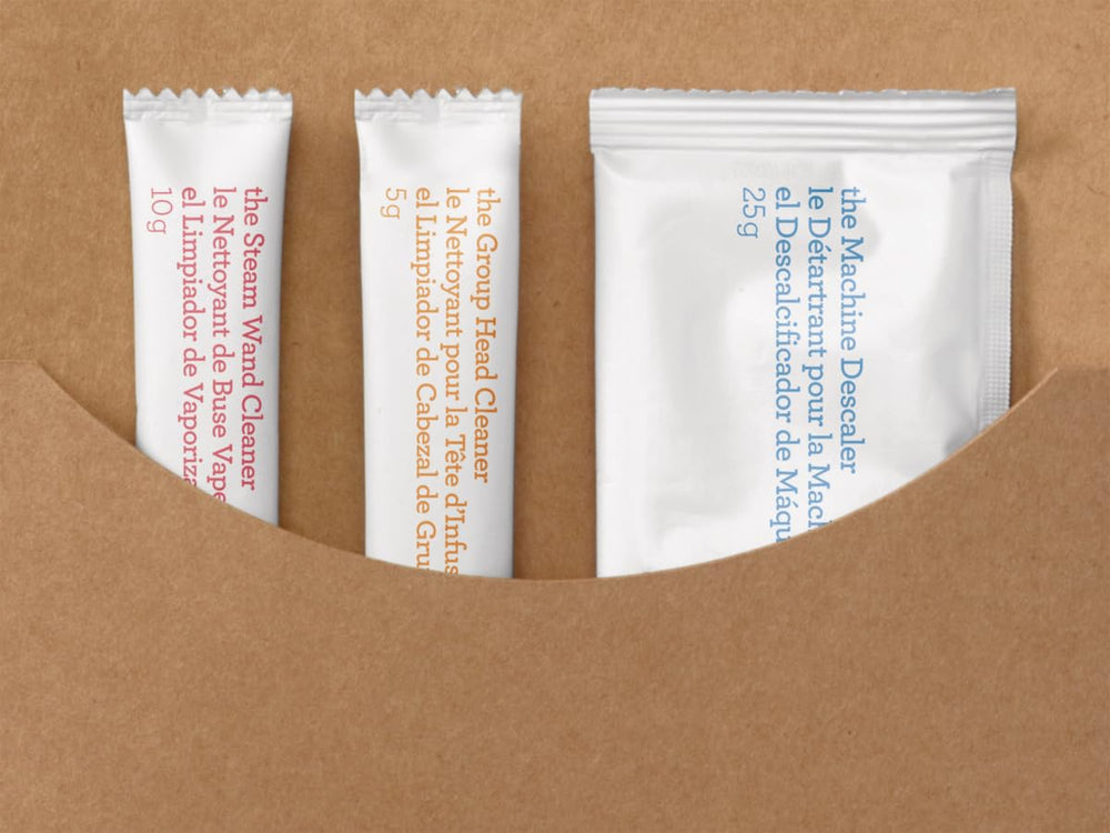 Breville recyclable envelopes stacked to show reduced plastic waste and eco-friendly packaging