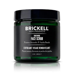 Brickell Men's Products front packaging showing the 4 oz scrub for clear skin