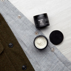 Brickell pomade clay texture close-up highlighting matte grip