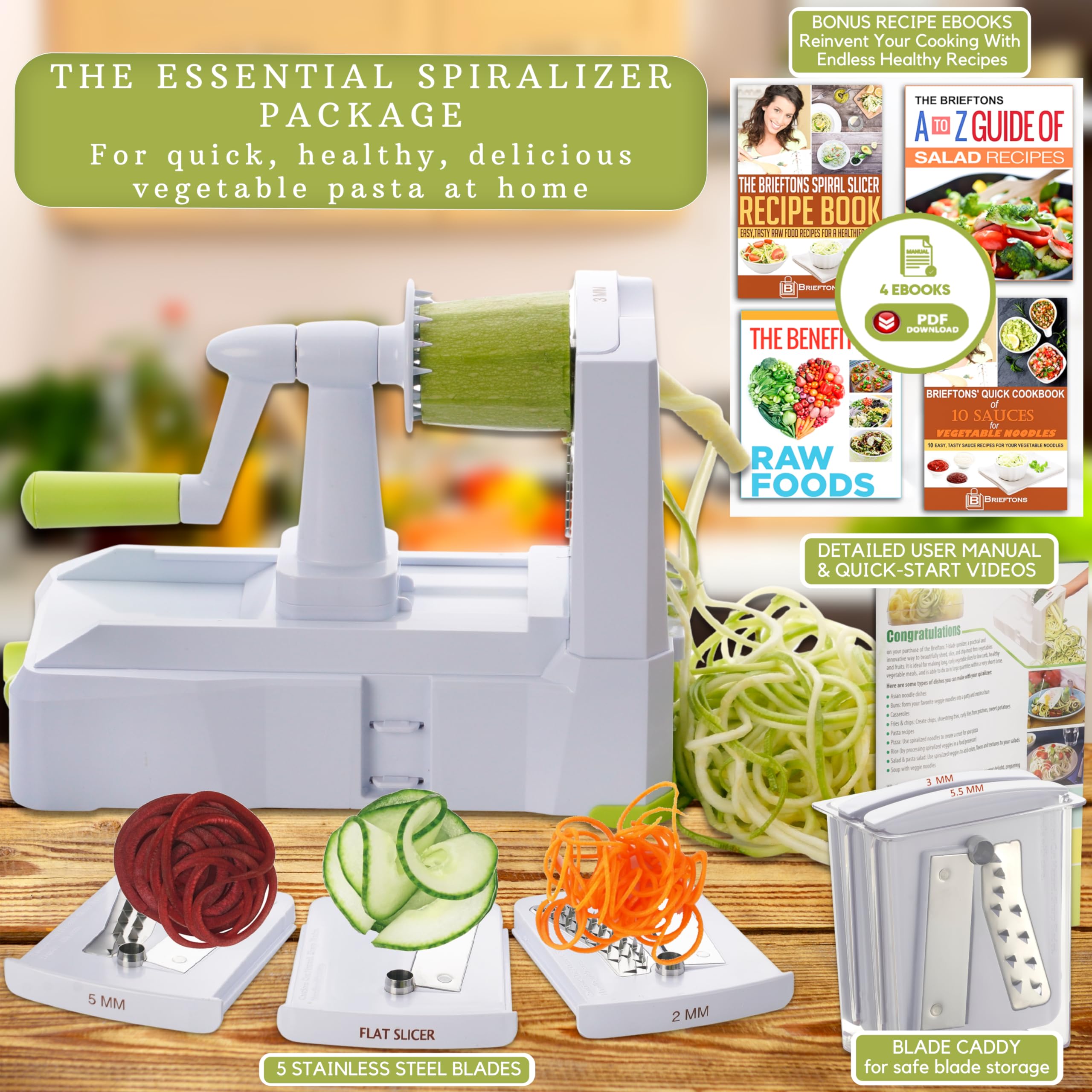 Brieftons flat ribbon slice creating wide vegetable ribbons for salads