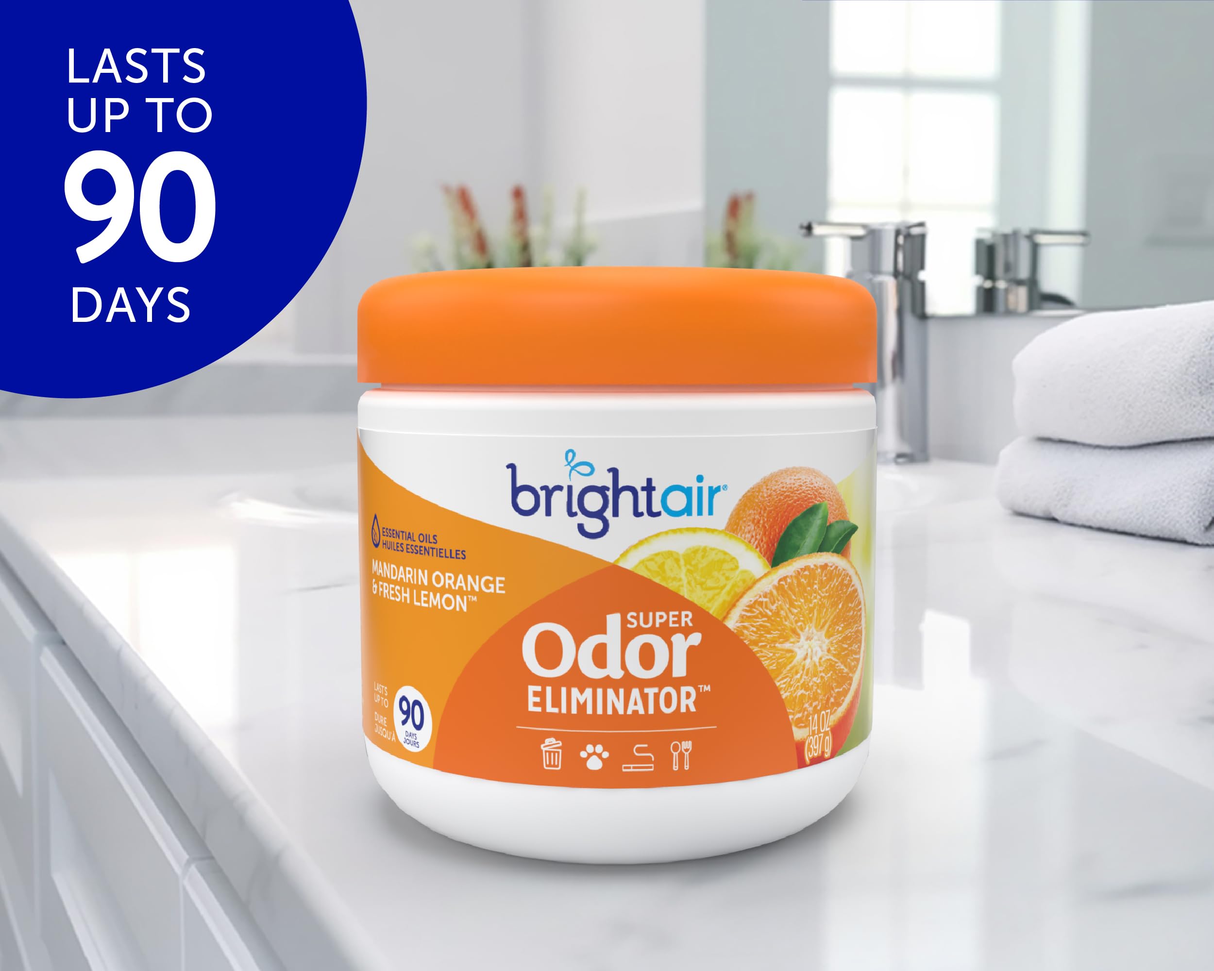 Bright Air empty BPA-free jar ready for recycling or repurpose, eco-friendly benefit