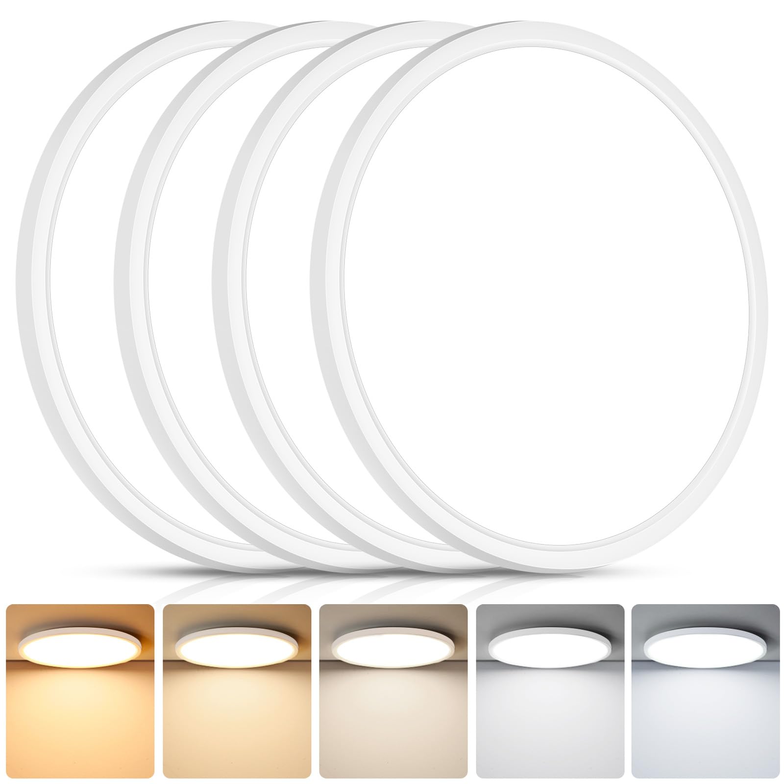 Brightever front view ceiling light showcasing slim modern design and even illumination