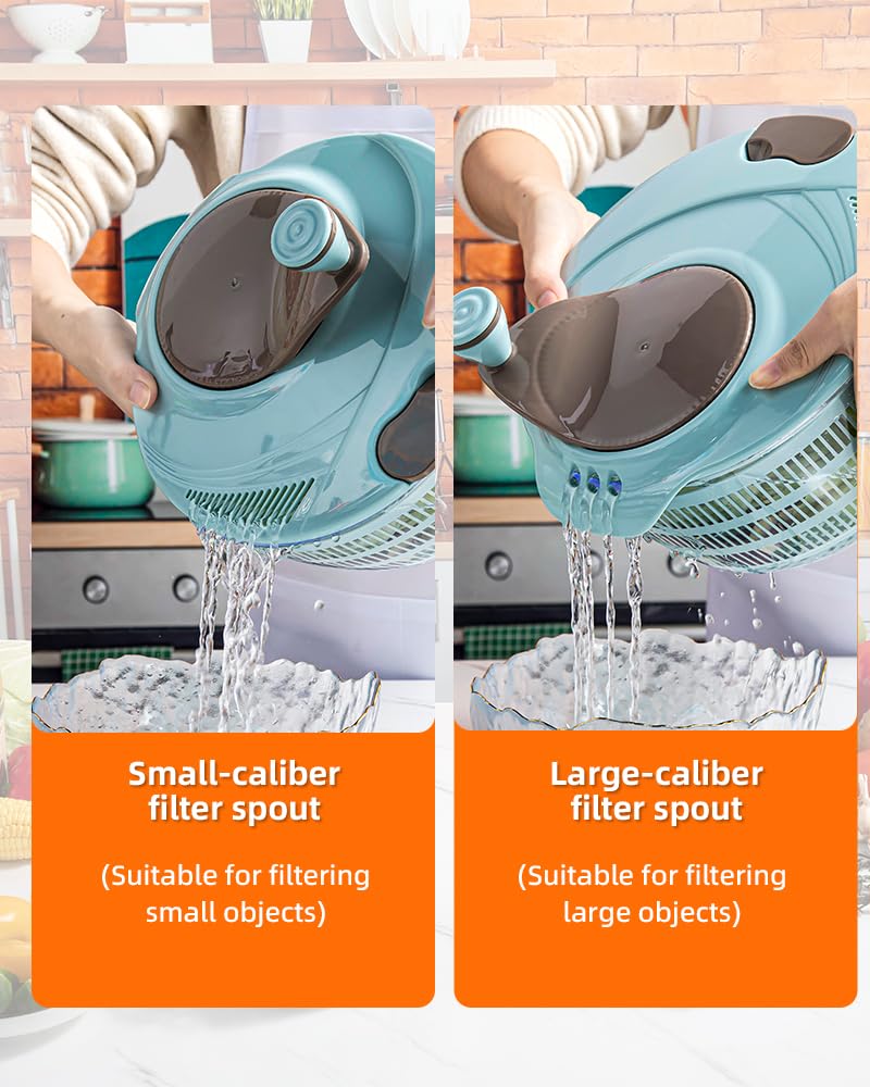 Brigii lid and handle mechanism close-up for smooth spinning control