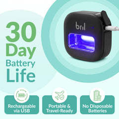 Bril packed in a travel bag showing portability and protection on trips