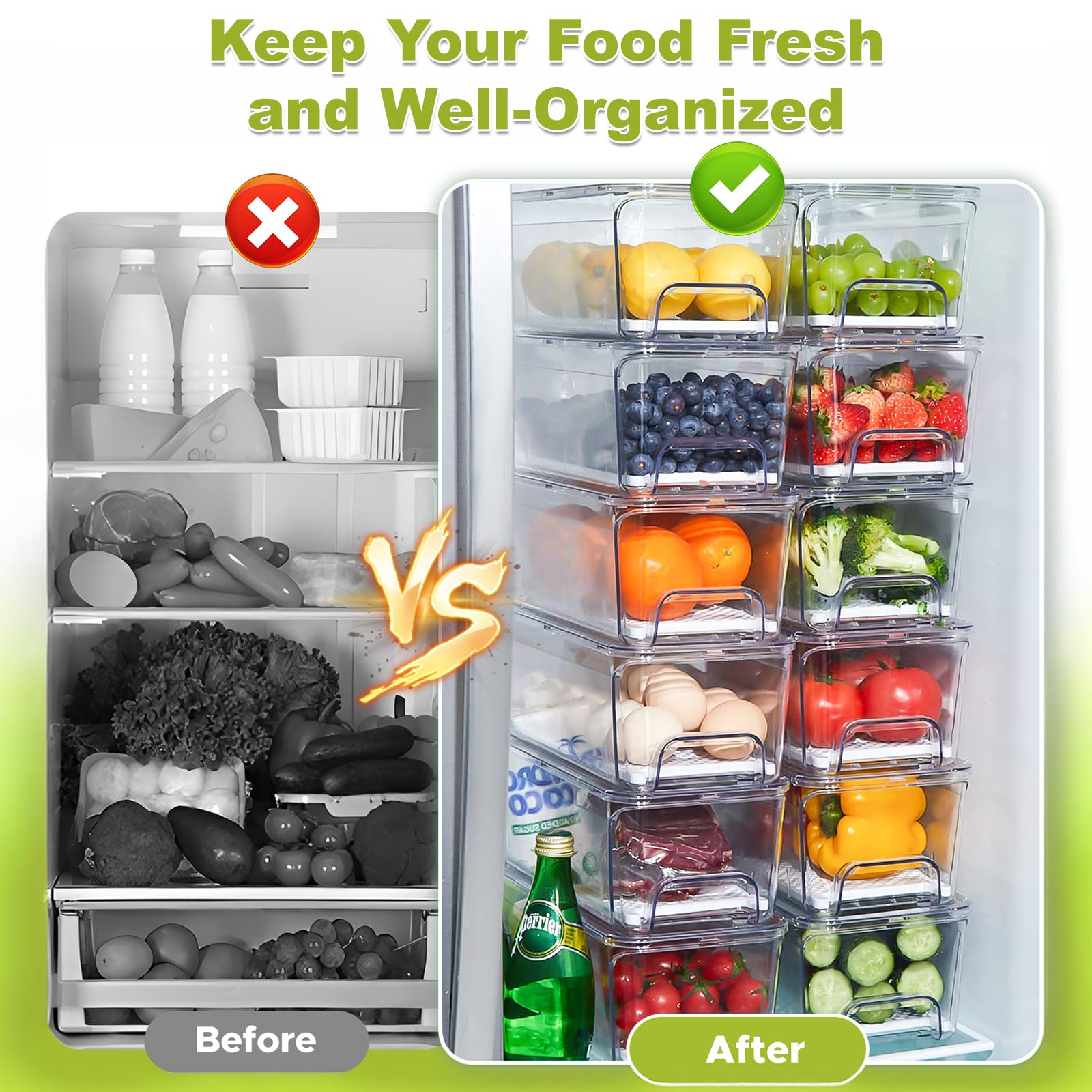 Brippo bin with lid removed containing produce showing versatile storage benefit