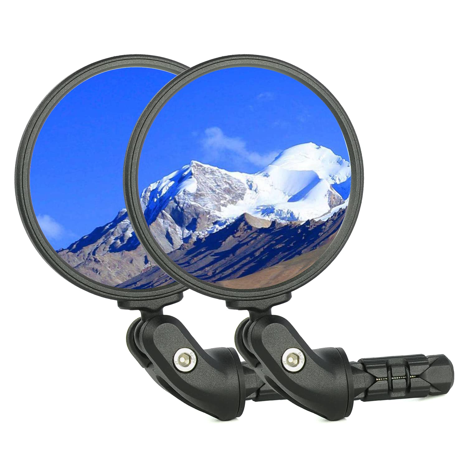 BriskMore front view of mirror pair showing compact design and quick benefit