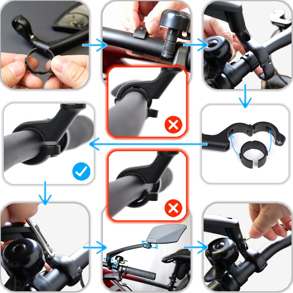 BriskMore mounted on e-bike showing commuter safety benefit