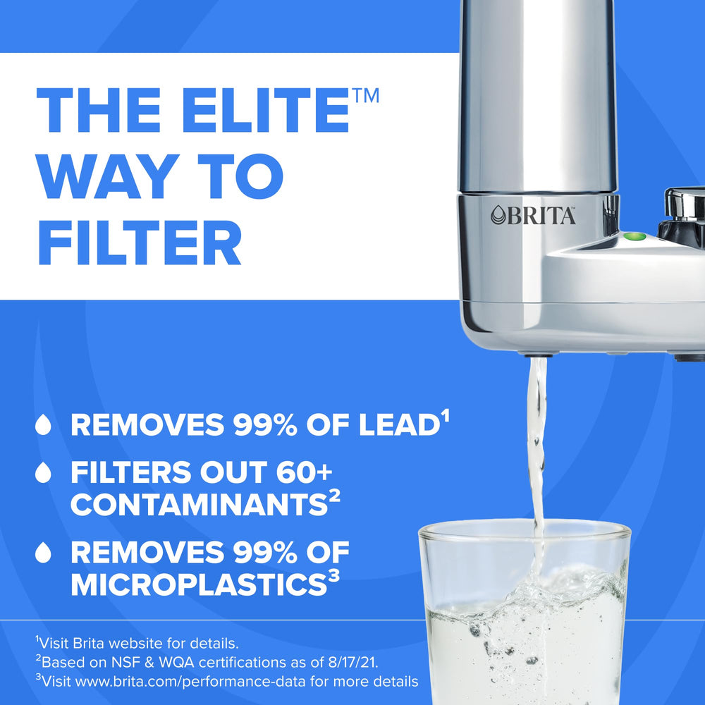 BRITA Elite close-up of filter cartridge highlighting filtration texture and efficiency
