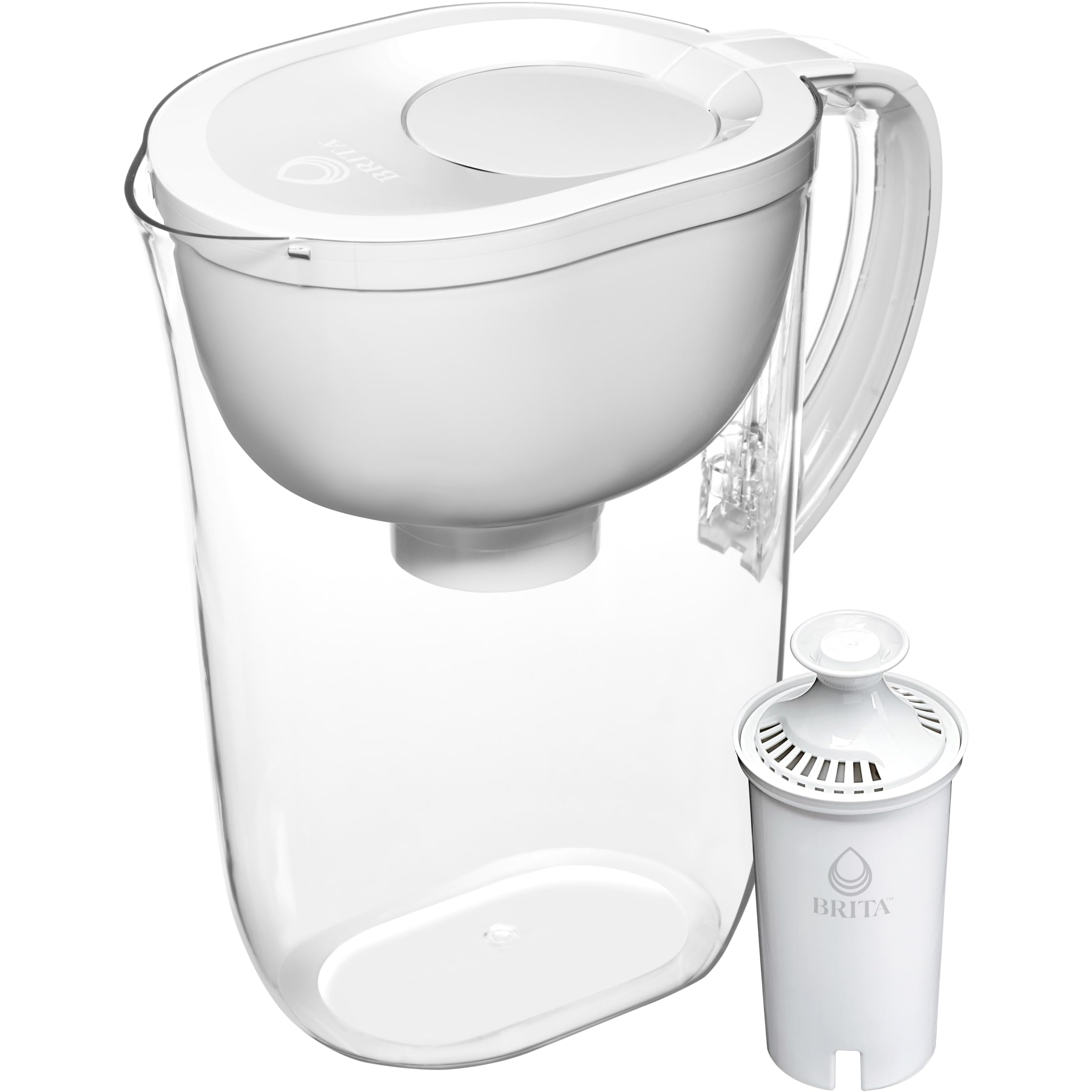 BRITA sticker filter indicator close-up showing when to replace for peak performance