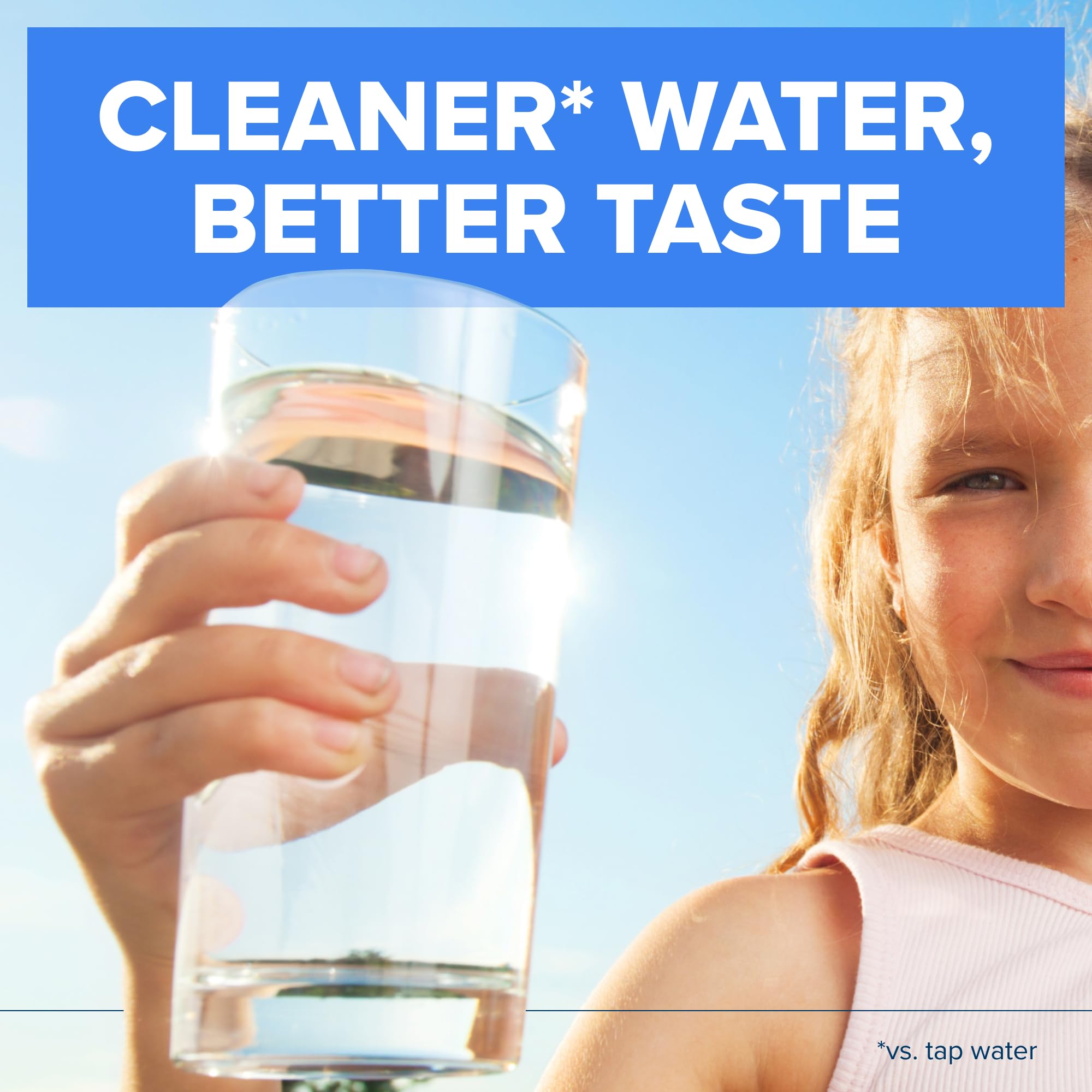 BRITA cutaway of cartridge layers revealing filtration structure and performance