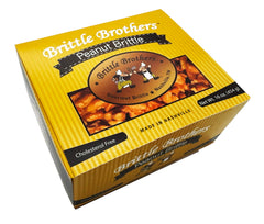 Brittle Brothers front view of 16 oz gift box showing artisanal packaging and gifting appeal