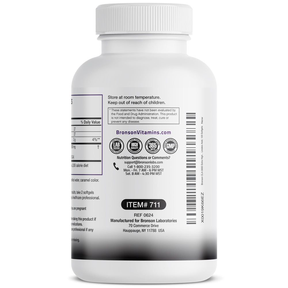 Bronson softgels beside workout gear illustrating support for active lifestyles