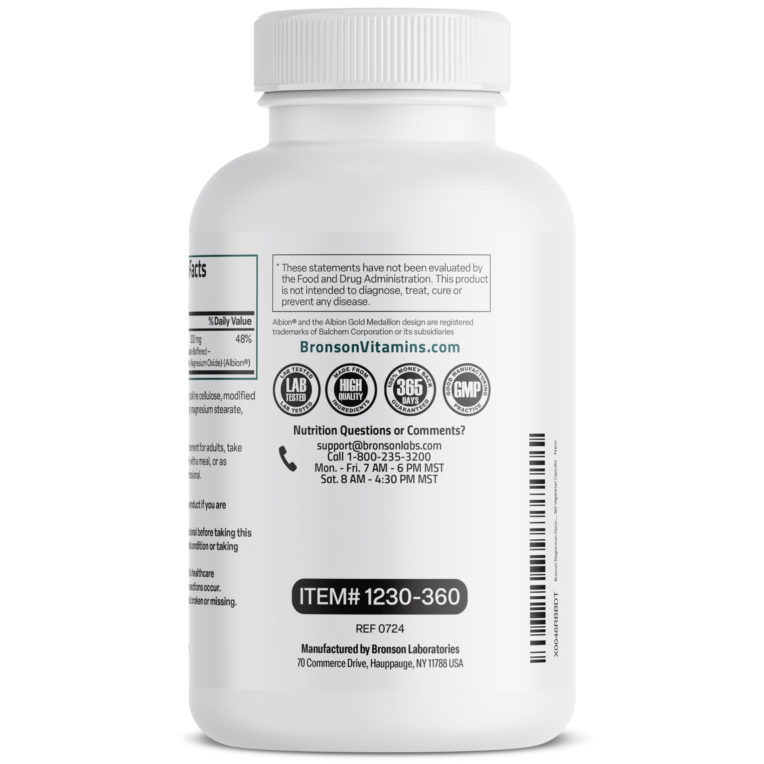 Bronson Magnesium Glycinate on a kitchen table suggesting daily routine ease