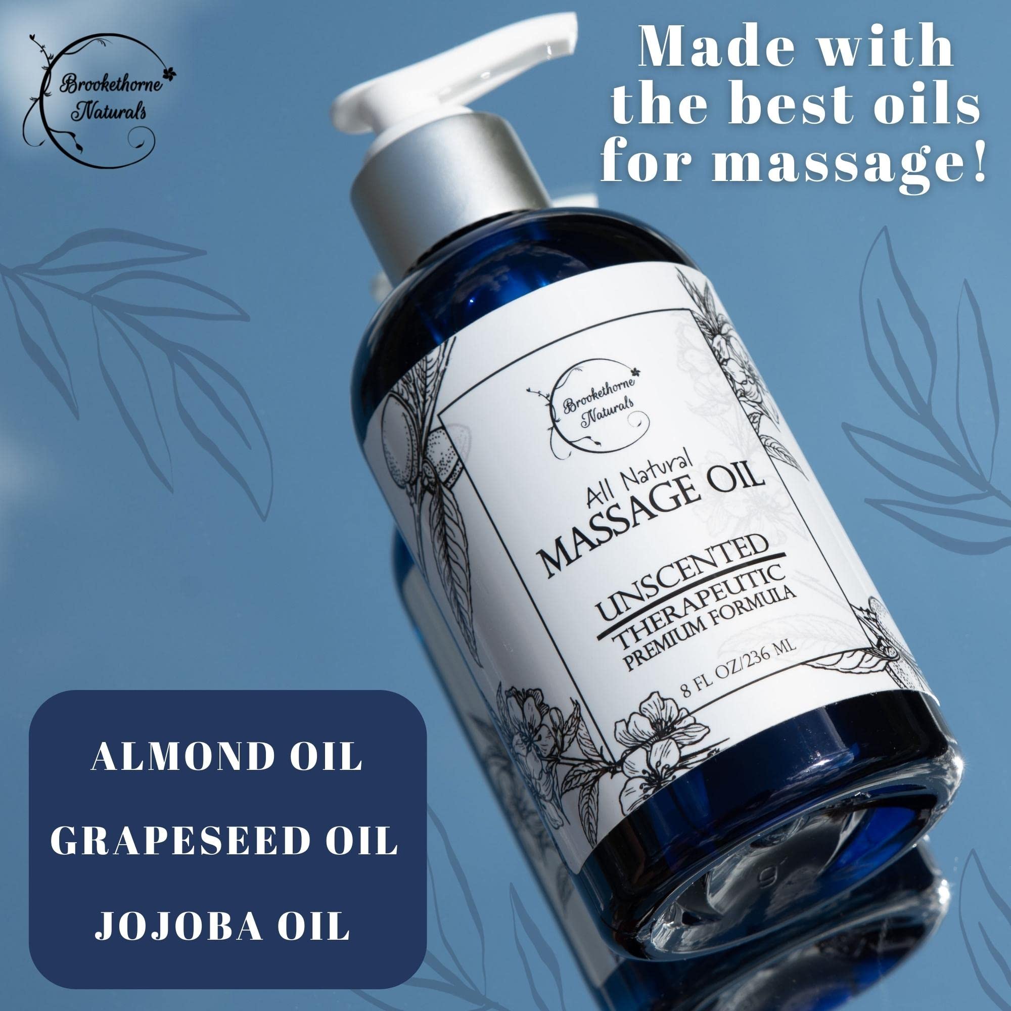 Brookethorne Naturals oil drop on skin showing smooth texture and non-greasy feel