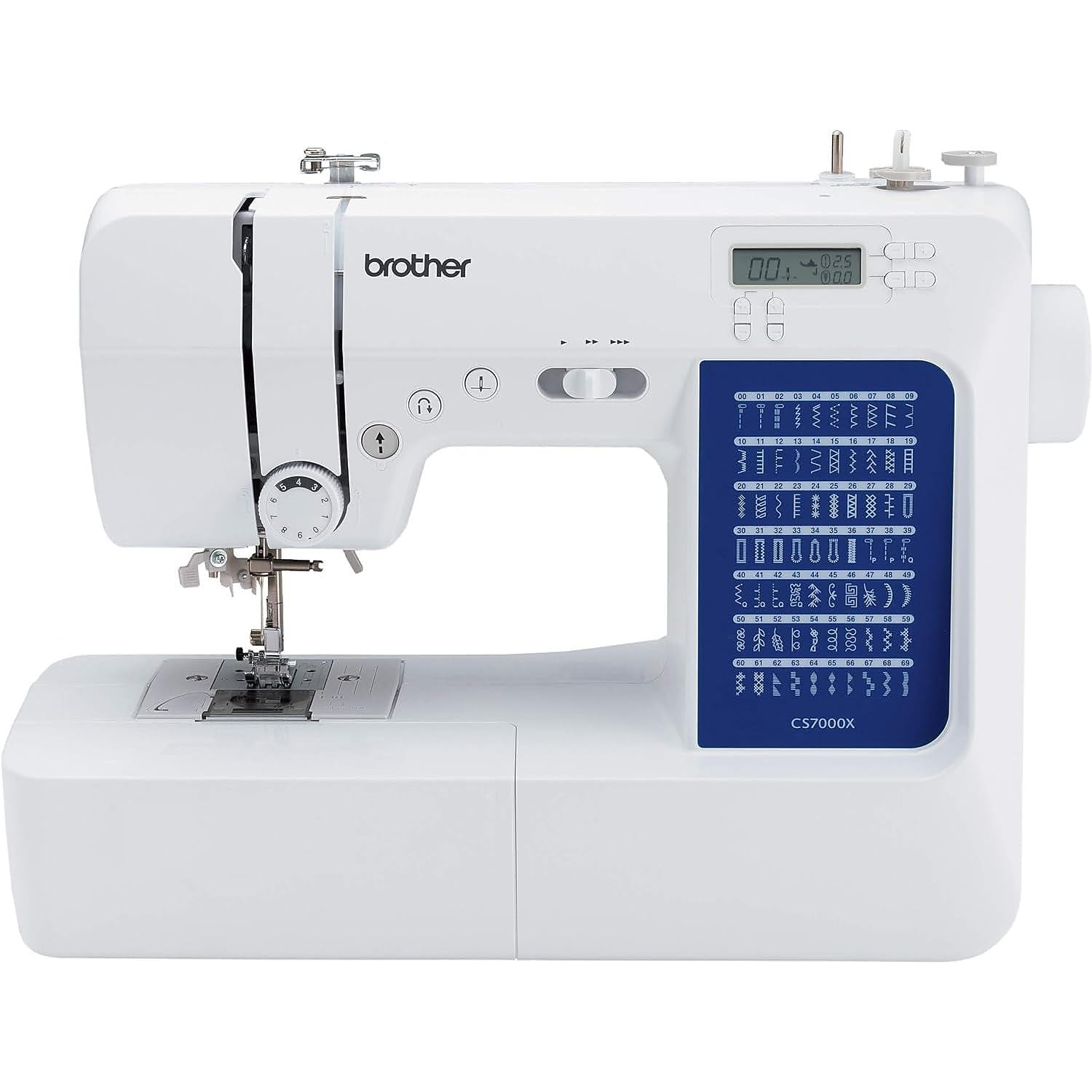 Brother CS7000X wide table attached for stable quilting workspace