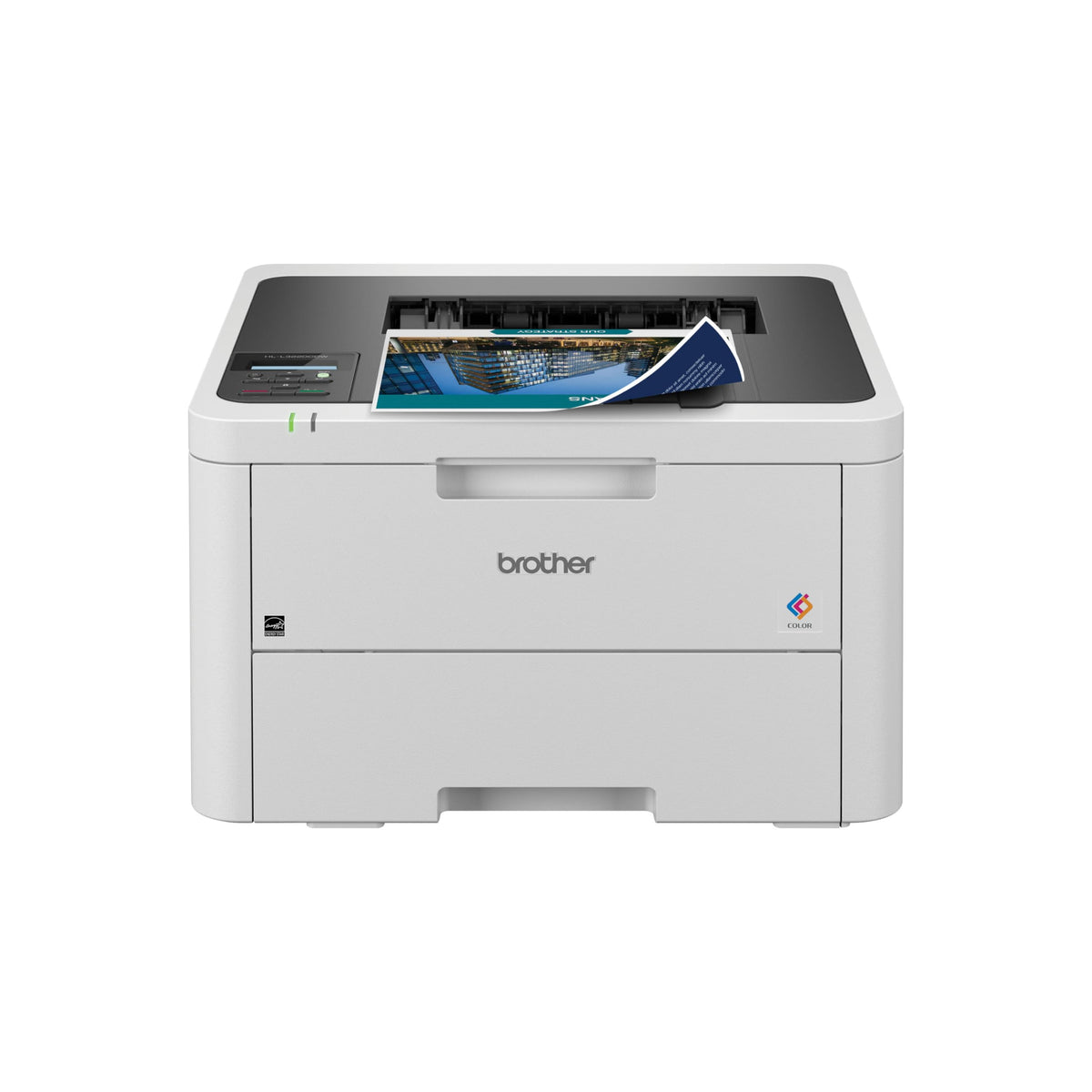 Brother HL-L3220CDW front view showing compact design and professional output