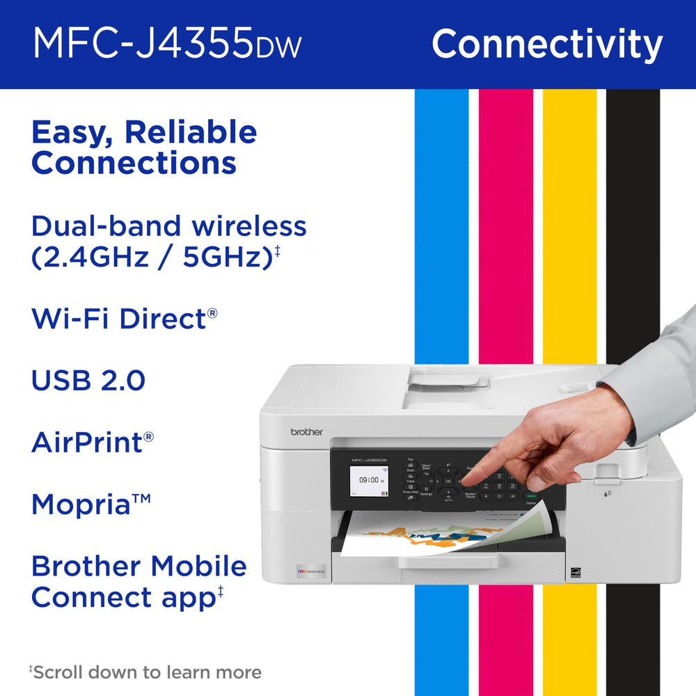Brother INKvestment printing from smartphone via Brother Mobile Connect for remote convenience
