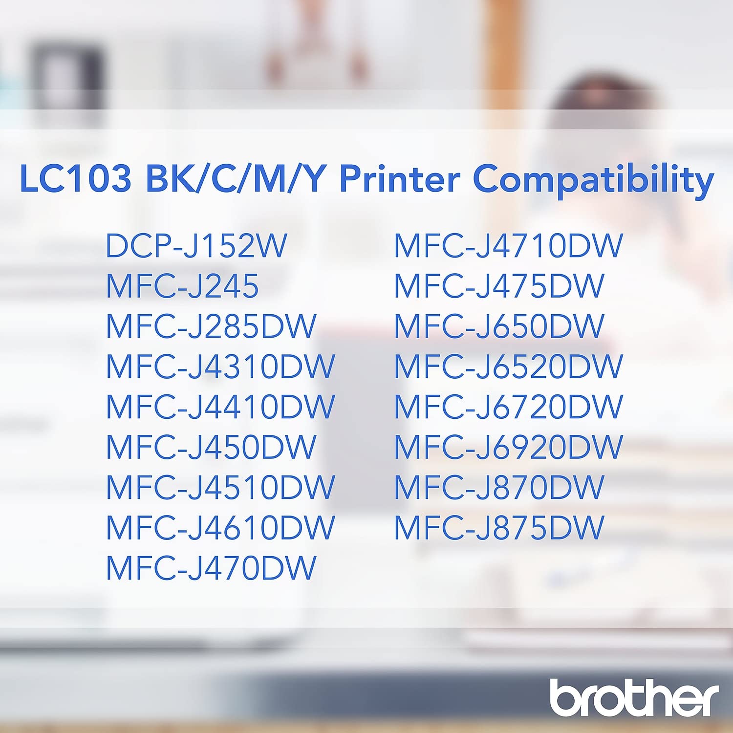 Brother LC1033PKS installed in printer demonstrating easy fit and immediate use